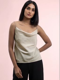 FABLE STREET - Satin Camisole-Beige