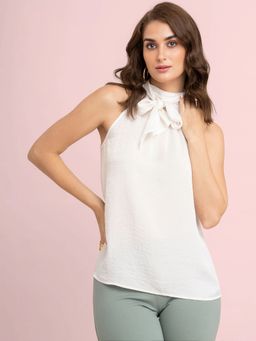 FABLE STREET - Satin Solid Top-off-White