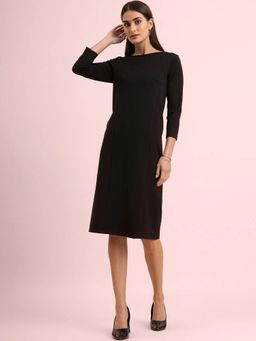 FableStreet - Livin Air A-Line Tencel Dress - Black