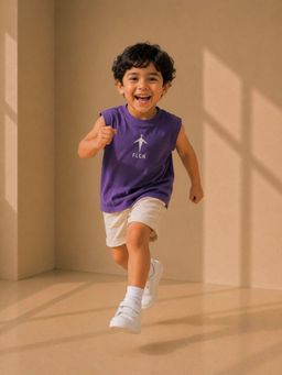 FLCN - Purple Boys Boxy T-Shirt