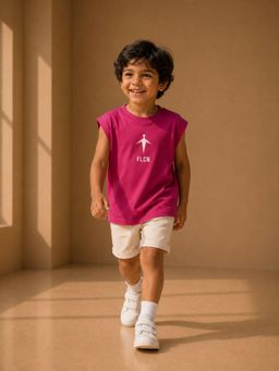FLCN - Pink Boys Boxy T-Shirt