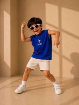 FLCN - Blue Boys Boxy T-Shirt