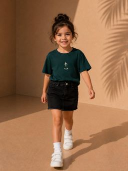 FLCN - Green Girls Boxy T-Shirt