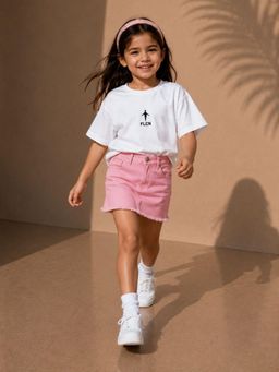 FLCN - White Girls Boxy T-Shirt
