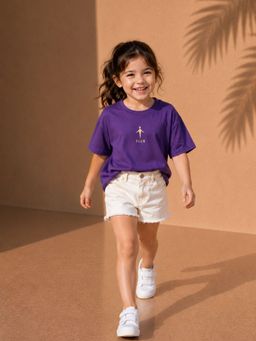 FLCN - Purple Girls Boxy T-Shirt