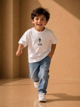 FLCN - White Boys Boxy T-Shirt