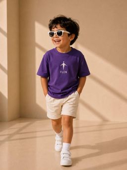 FLCN - Purple Boys Boxy T-Shirt