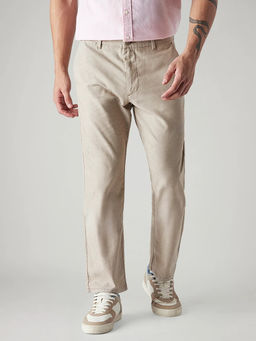 Levi's - Mens Beige Solid/Plain Trousers