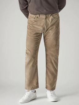 Levi's - Mens Beige Solid/Plain Trousers