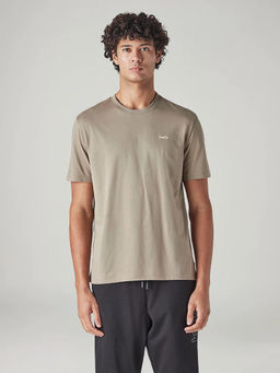 Levi's - Mens Beige Solid/Plain T-Shirt