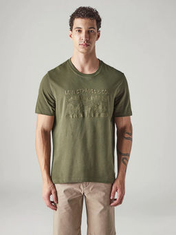 Levi's - Mens Olive Textured T-Shirt