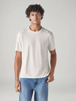 Levi's - Mens White Textured T-Shirt