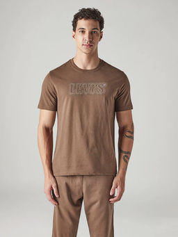 Levi's - Mens Brown Embroidered T-Shirt