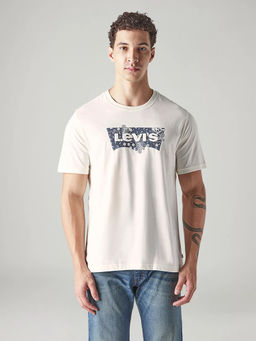 Levi's - Mens Cream Graphic T-Shirt