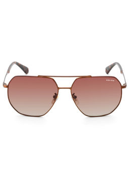 Police - Men Full UV Protected Brown Lens Irregular Sunglasses (61)