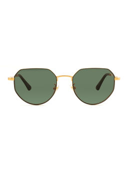 Police - Men Full UV Protected Green Lens Irregular Sunglasses (52)