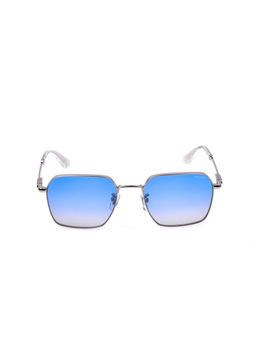 Police - Men Full UV Protected Blue Lens Square Sunglasses (55)