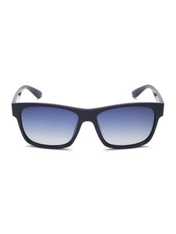 Police - Unisex Full UV Protected Blue Lens Square Sunglasses (57)