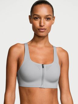 Victoria's Secret - Grey Featherweight Max Front-Close Sports Bra