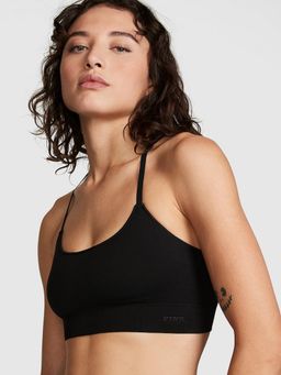 Victoria's Secret - Seamless Scoop Black Sports Bra