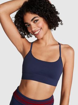 Victoria's Secret - Seamless Scoop Blue Sports Bra