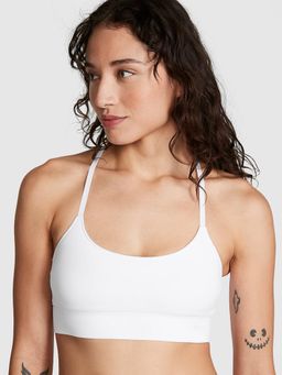 Victoria's Secret - Seamless Scoop White Sports Bra