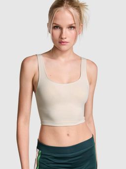 Victoria's Secret - Relay Longline White Sports Bra