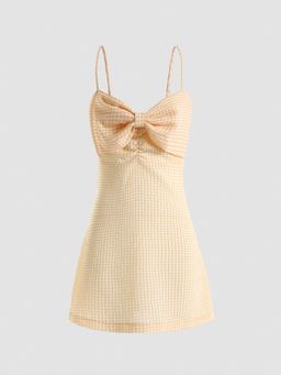 Cider - Bow Front Mini Dress