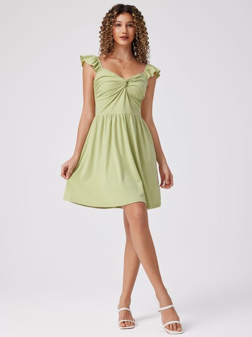 cider green mini dress Cider Green Collared Button Up Sleeveless Mini Dress Size M New