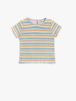 Koton - Girls White Stripes T-shirt