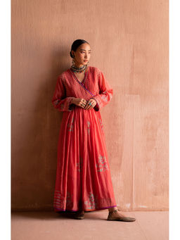 SWATTI KAPOOR - Gujari Red Anarkali Kurta