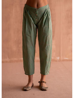 SWATTI KAPOOR - Firoza Green Printed Pant