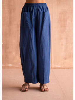 SWATTI KAPOOR - Neel Navy Blue Solid Pant
