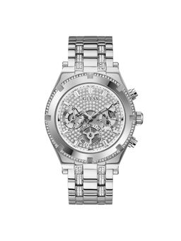Guess - Silver Round Dial Analog Mens Watch - GW0261G1M (M)