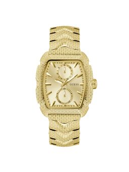Guess - Champagne Rectangle Dial Analog Mens Watch - GW0885G1 (M)