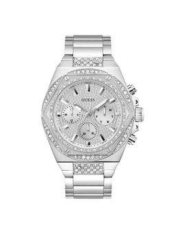 Guess - Silver Hexagonal Dial Analog Mens Watch - GW0899G1 (M)