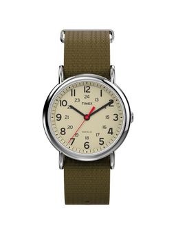 Timex - Weekender Classic Beige Round Dial Analog Unisex Watch - T2N651UJ (M)