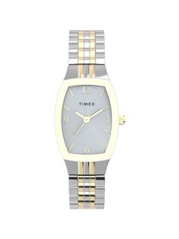 Timex - Silver-Tone Tonneau Dial Analog Womens Watch - TW2V25500JQ (M)