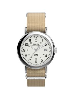 Timex - Weekender Main Line White Round Dial Analog Unisex Watch - TW2Y09100UJ (M)