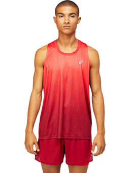 ASICS - Kasane Singlet Red Mens Tanks