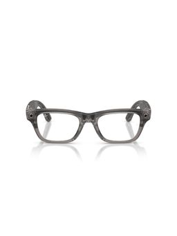 Ray-Ban Meta - Unisex Injected Grey Rectangle Full Rim Eyeglass Frames-0Rw7001852954 (54)