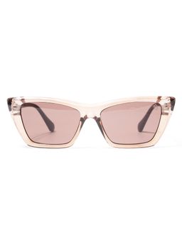 Eyejack - Women Plastic Brown Cat Eye Full Rim Sunglasses-58017Cl544 (52)