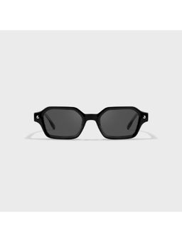 SAM AND MARSHALL - Unisex Propionate Black Rectangle Full Rim Sunglasses-Wesley_Black_20330
