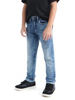 RARE ONES - Blue Cotton Blend Jeans
