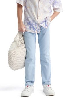 RARE ONES - Blue Cotton Blend Jeans