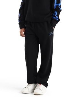 RARE ONES - Black Cotton Blend Trackpant