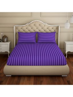 SPACES - Skyrise Cotton Large Bedsheet-Violet