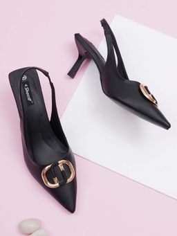 Sherrif Shoes - Women Black Stiletto Heels
