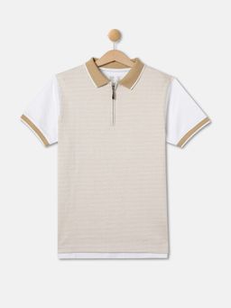 R&B - Boys Multi-Colour Cotton Half Sleeves Polo T-shirt