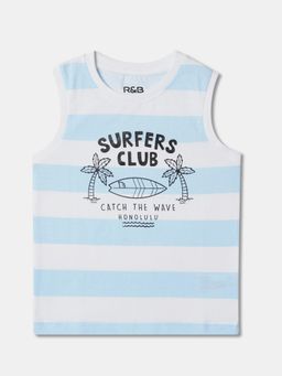 R&B - Boys Multi-Colour Cotton Sleeveless Vest